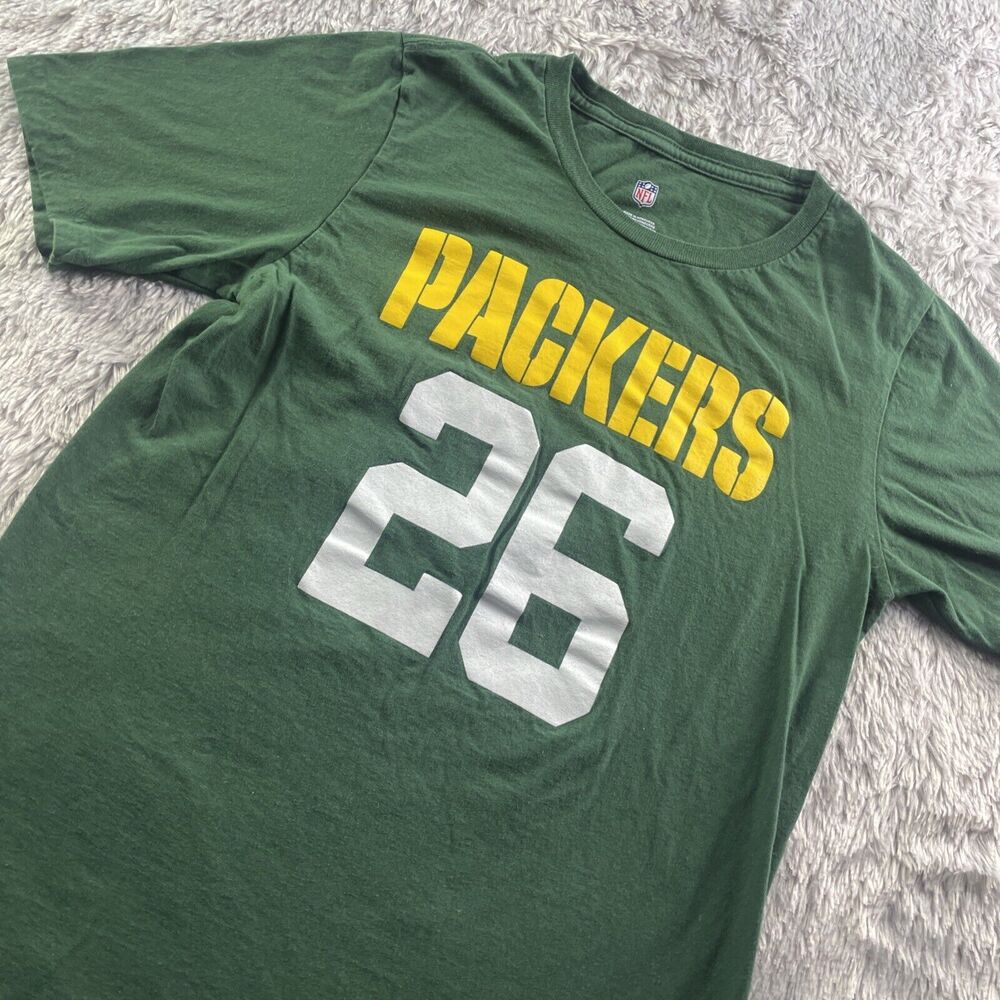Green Bay Packers Shirt Youth Large Green Yellow White Darnell Savage Jr NFL